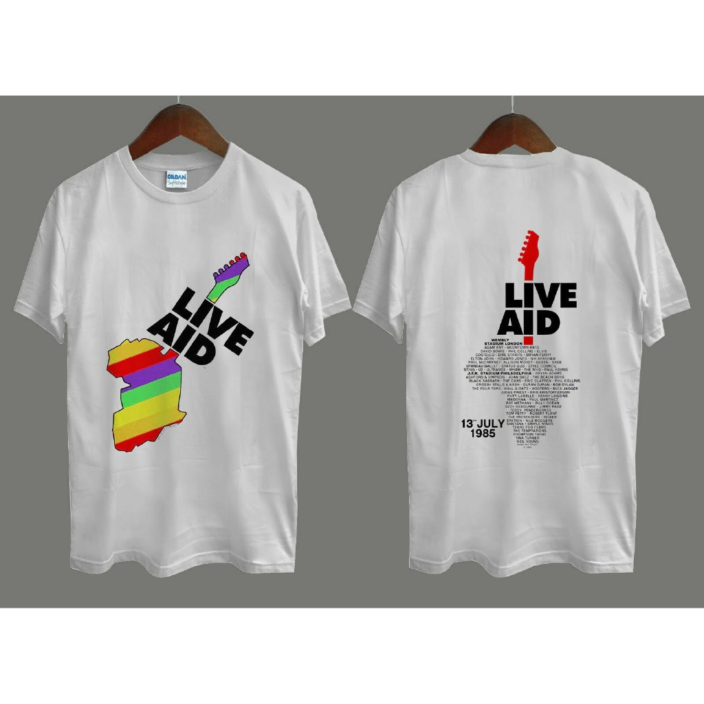 live aid vintage t shirt