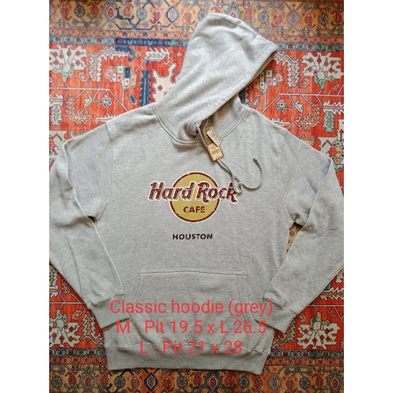 hard rock cafe hoodie grey