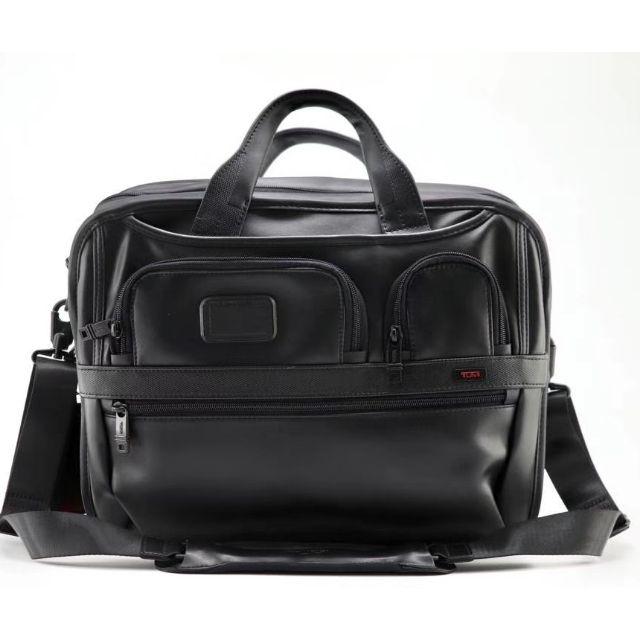 tumi leather laptop bag