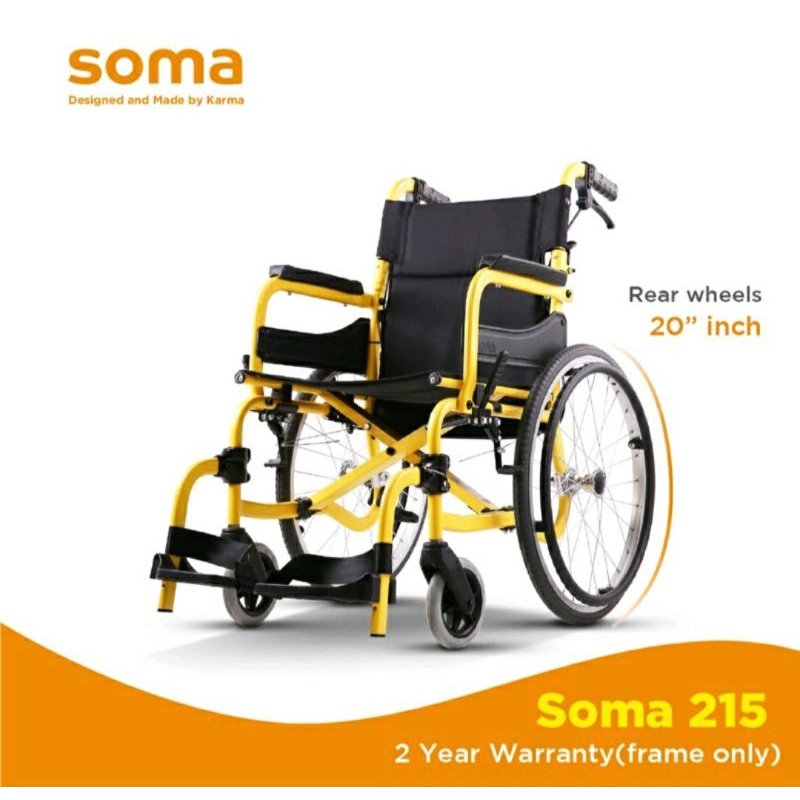 Karma Soma 215 Lightweight aluminum wheelchair. FREE SHIPPING.Semenanjung Msia Only