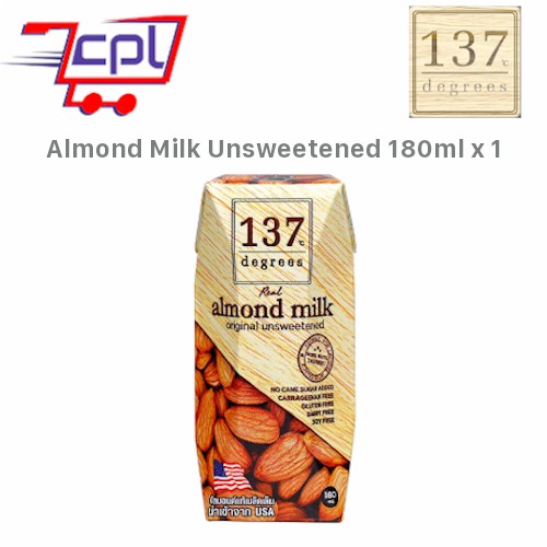 137 Degrees Almond Milk Unsweetened 180ml | Shopee Malaysia