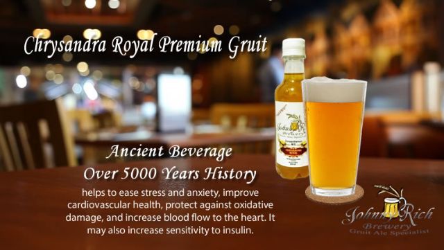 12 Bottle Chrysandra Royal Premium Gruit 350 ml - Traditional Ancient Beverage With Lots of Health Benefits