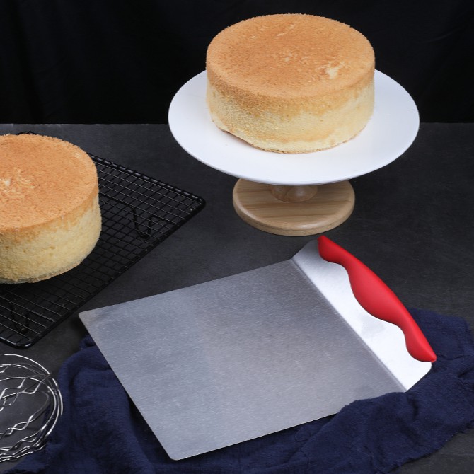 8 Inch Cake Lifter Bench Scraper Stainless Steel Cake And Pizza Lifter Transfer Tool Shopee Malaysia