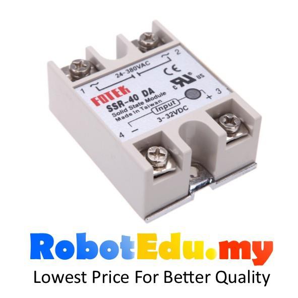 Fotek 25a 40a Dc To Ac Solid State Relay Ssr 25da 40da