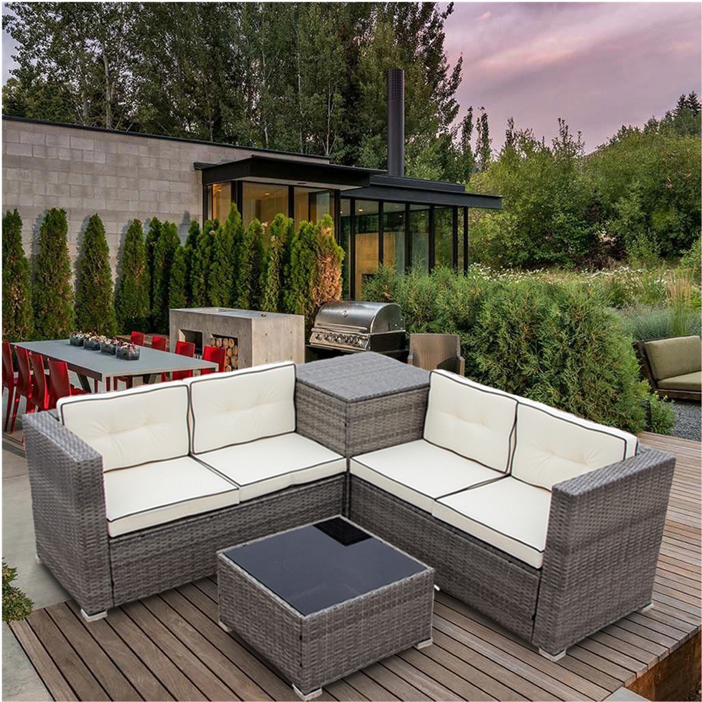 Ipro Rattan Sofa Set For Outdoor Indoor Patio Garden Outdoor Furniture Sofa 4 Seater Sofa Coffee Table Chair Set Shopee Malaysia