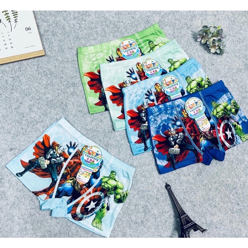 Boxer Marvel Spiderman per Ragazzi Grigio/Blu (Confezione da 2) (as3, Numeric, Numeric_110, Numeric_116, Regular