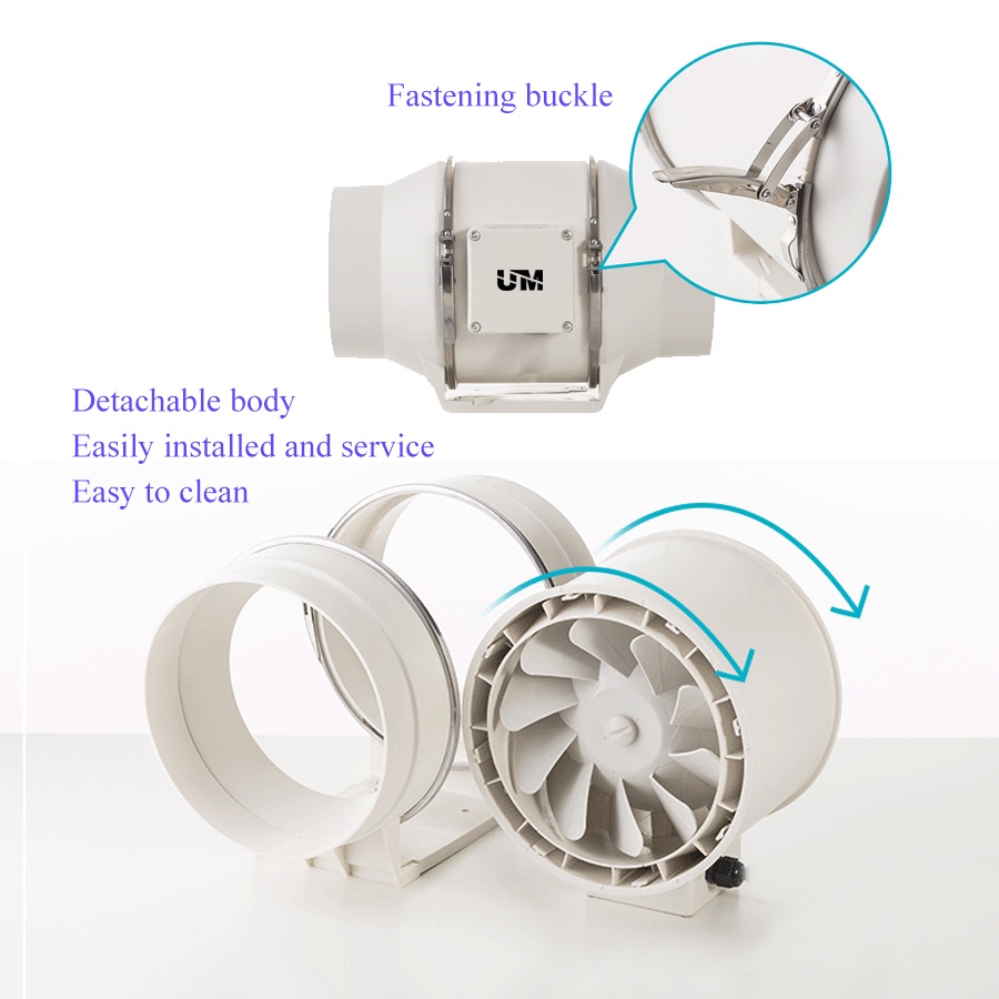 UM Exhaust Fan 48 inch double speed pressurized duct fan ventilator