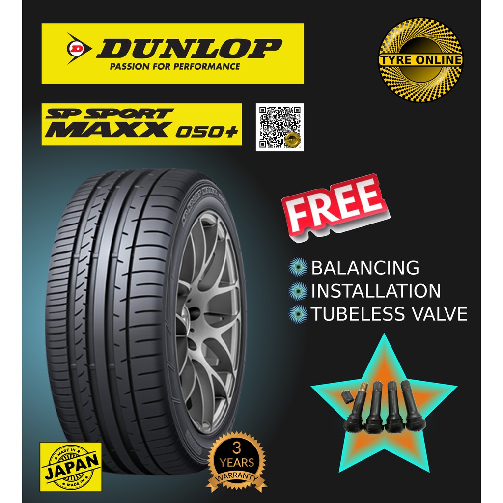 DUNLOP SP SPORT MAXX 050+ 215/45R17 NEW TYRE TIRES TAYAR BARU RIM 17 CIVIC  ALTIS ONLINE FREE INSTALLATION BATU PAHAT BP