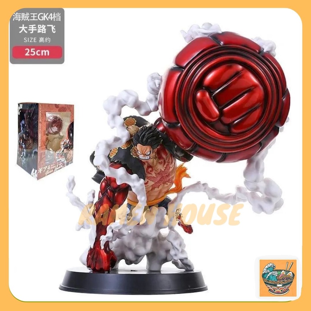 One Piece Monkey D Luffy Gear 4 Figure Bounce Man Snake Man Anime Model One Piece Statue Decorate 路飞海贼王模型 Birthday Gift Shopee Malaysia