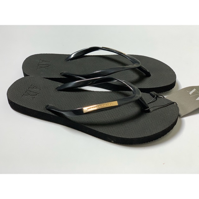 AX Armani Exchange Women Slipper Flip Flop Metal Plate Beach Sandal |  Shopee Malaysia