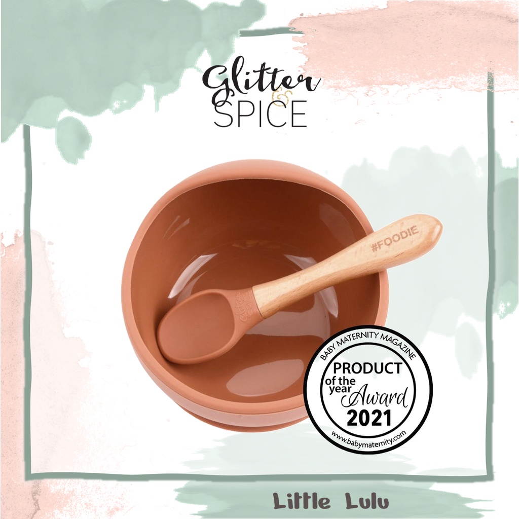 (CLEARANCE) Glitter & Spice | Silicone Bowl + Spoon Set