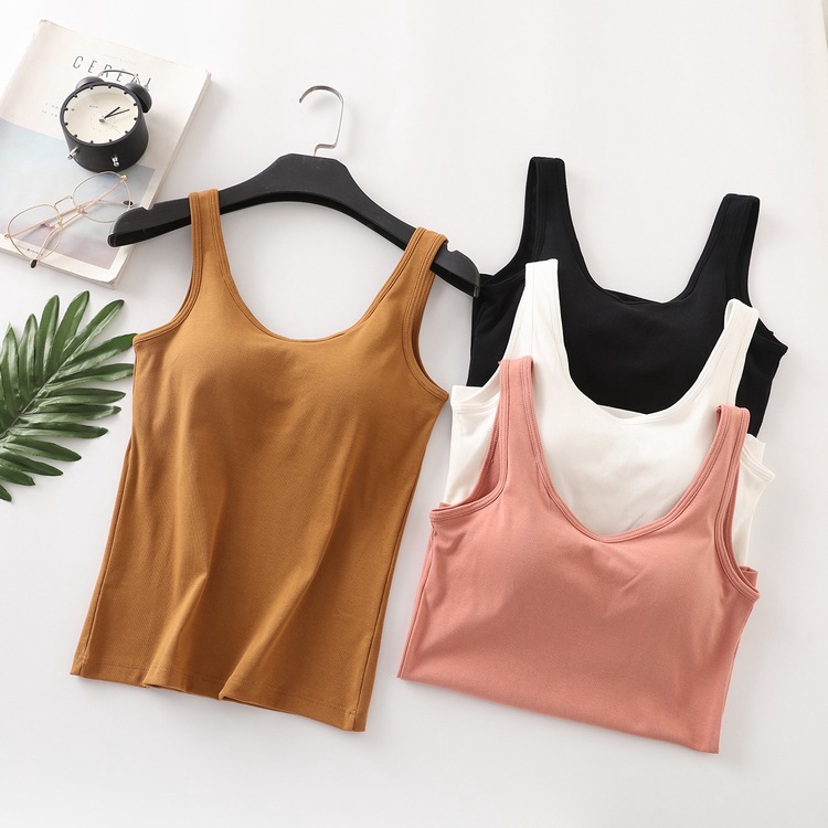 cotton camisole no bra