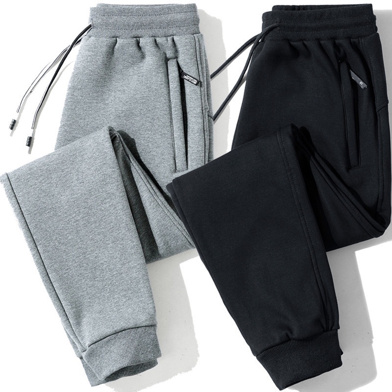 Pants Men Summer Sports Pants Men's Plus Fat Plus Size Guard Pants Closed Trousers Tied Jogging Pants Long Pants Seluar Lelaki Kasual Erjoging Panjang