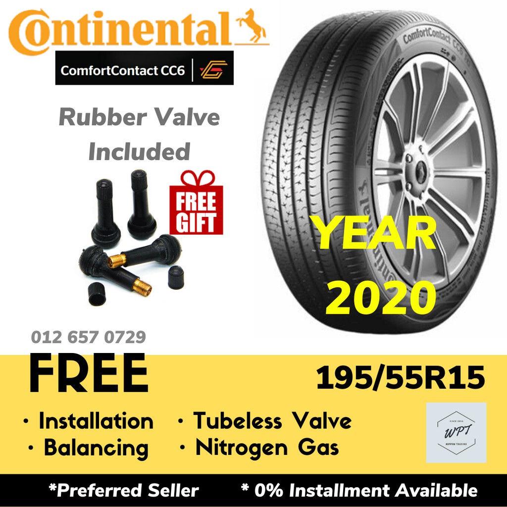 195/55R15 Continental ComfortContact CC6 (Installation ...