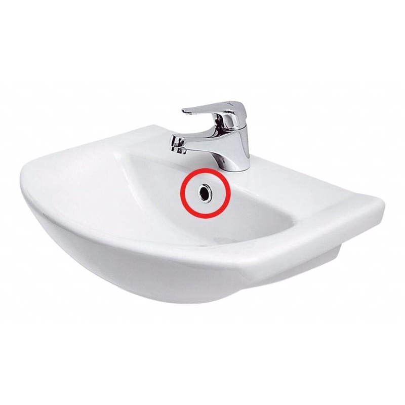 Spare Parts Replacement Wash Basin Overflow Hole Cover Chrome