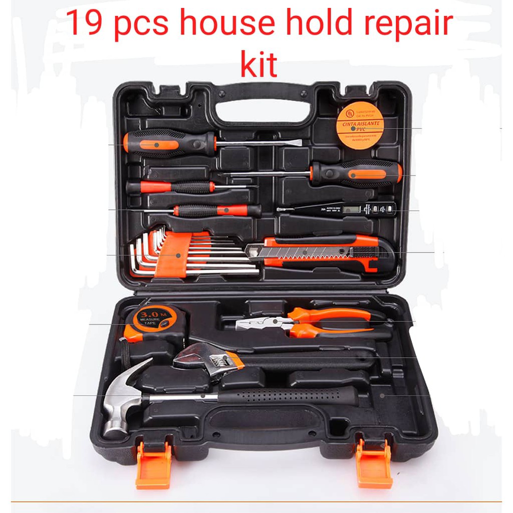 Mixed Tool Set Box Hand Tool Kit For Home Repair DIY Toolbox Case Set