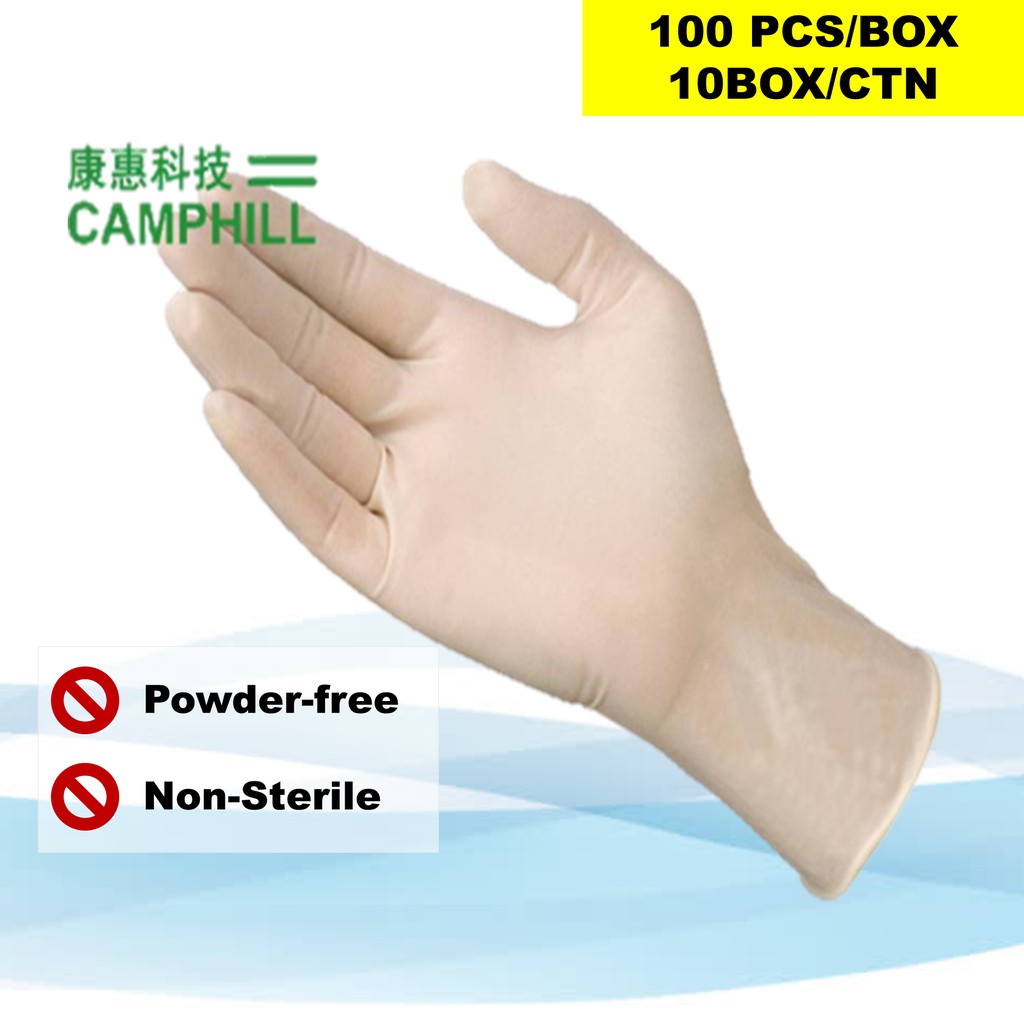 chlorinated latex gloves
