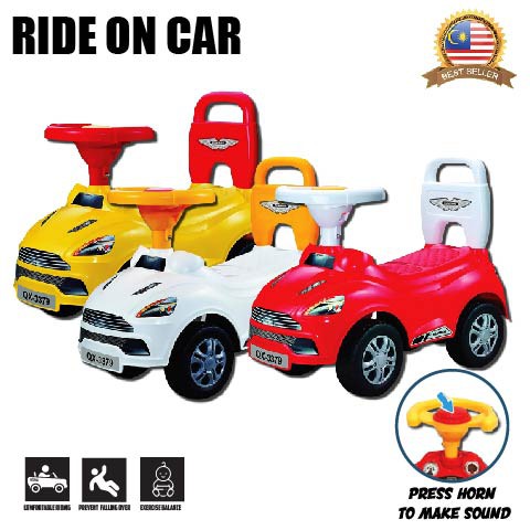 Ride On Car Push Walker Toys Children Kids Baby Press Horn 1-3 y/o/Kereta Mainan Bayi