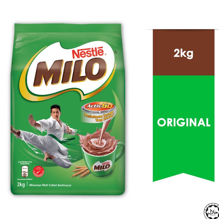 Nestle MILO Activ-Go Chocolate Malt Powder 2kg