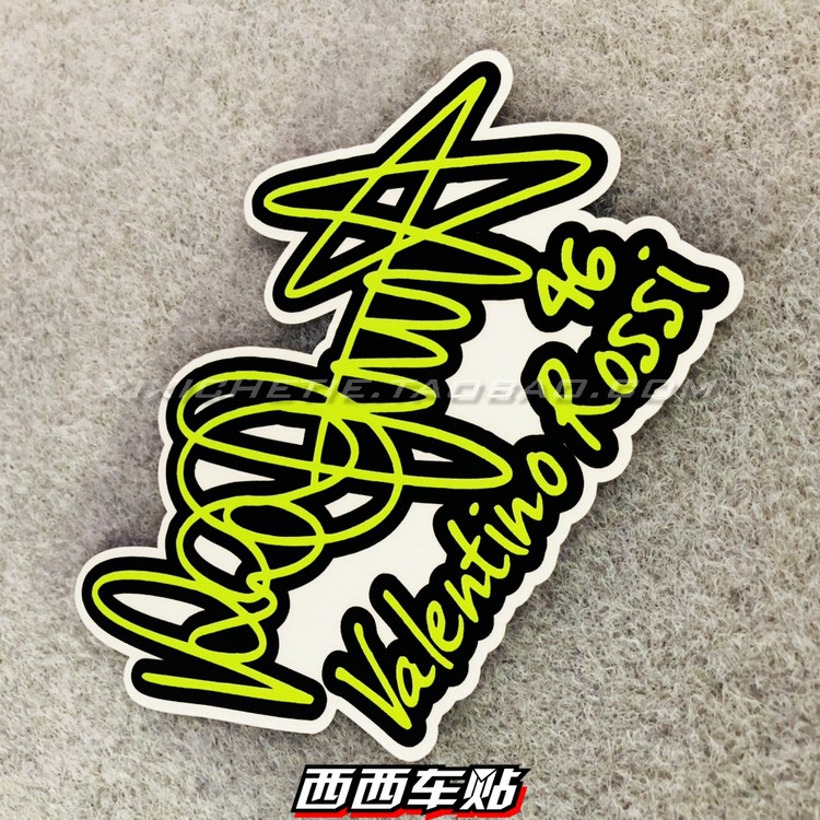 West Car Stickers Motogp Yamaha Rider Stickers 46th Rossi Decals