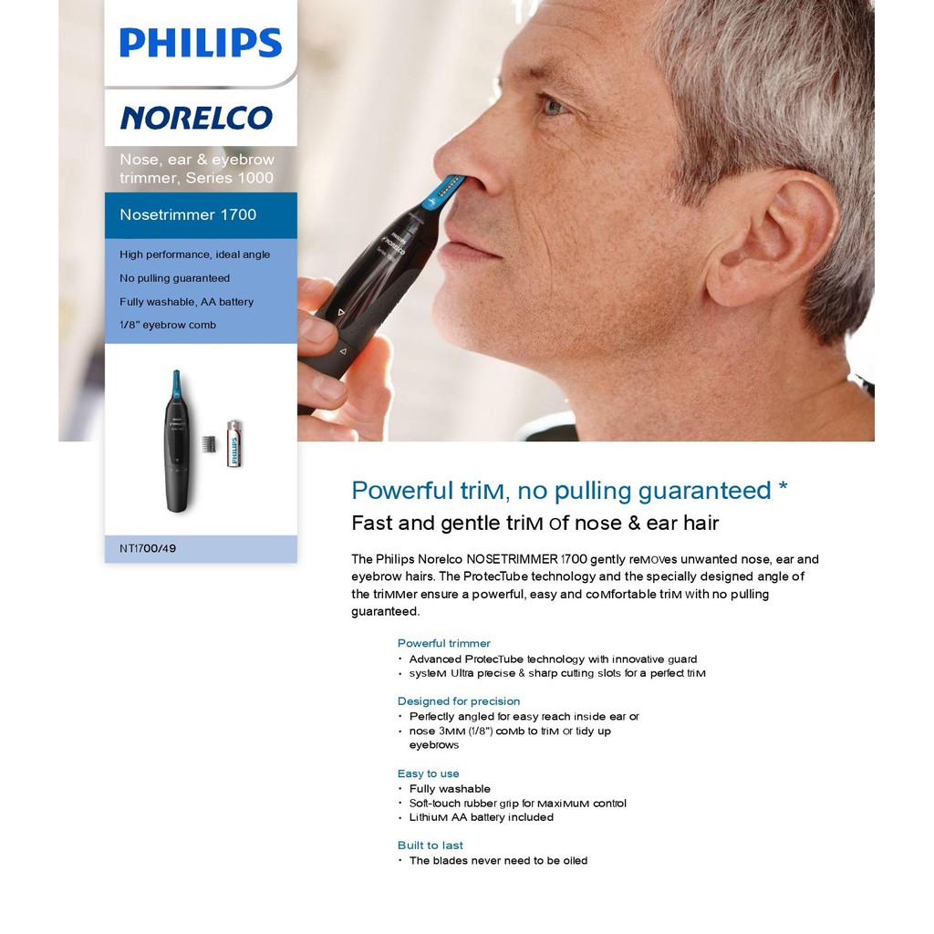 philips norelco nose trimmer 1000