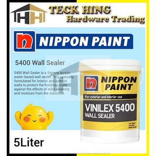 5 Liter Nippon Vinilex 5400 Wall Sealer Interior & Exterior Wall Sealer ...