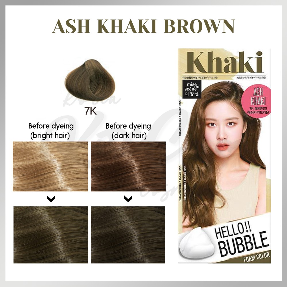 Mise En Scene] Hello Bubble x Black Pink Foam Color Hair Dye Coloring 19  Colors : Ash Khaki Brown, Deep Bordeaux, Dusty Ash, Whale Deep Blue,  Mermaid Green ETC | Shopee Malaysia