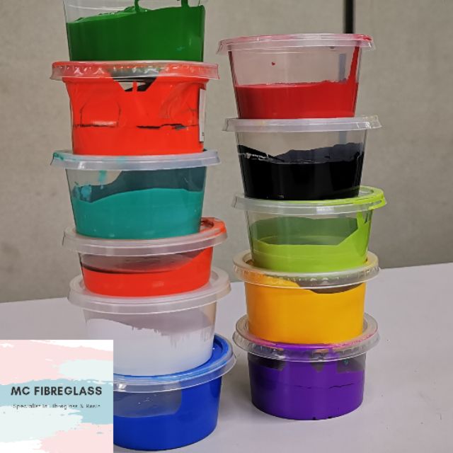 Fiberglass Colour Pigment Resin 1kg (Ready Stock) Shopee Malaysia