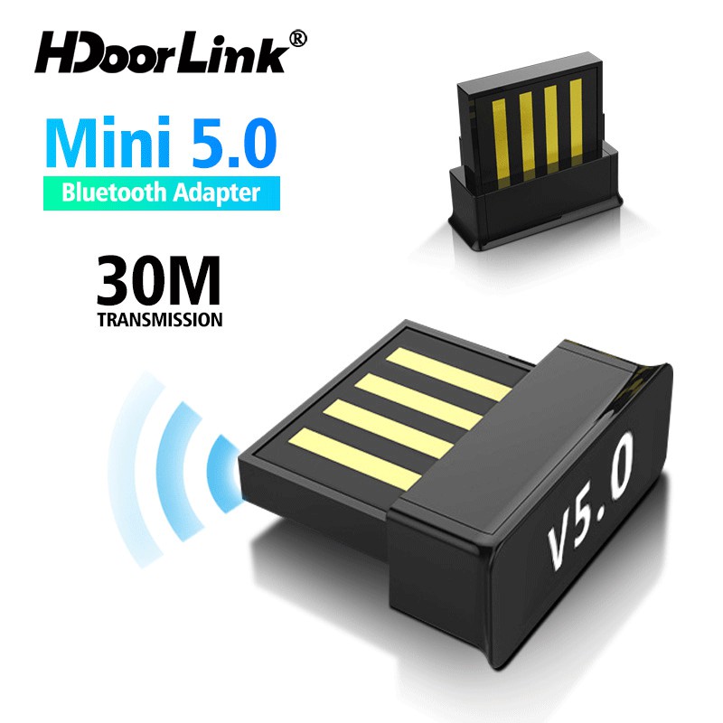 Hdoorlink Bluetooth 5 0 Usb Dongle Audio Wireless Adapter Transmitter For Phone Pc Tablet Shopee Malaysia