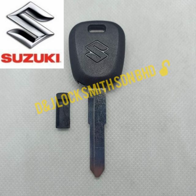 Suzuki Transponder Key Shell Swift Immo Immobilizer Slot Chip Case 