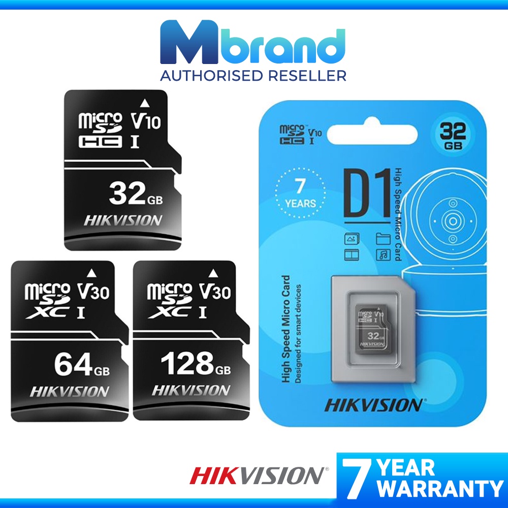 HIKVISION D1 HIGH SPEED V30 MICRO SD CARD Class10 DESIGNED FOR SMART