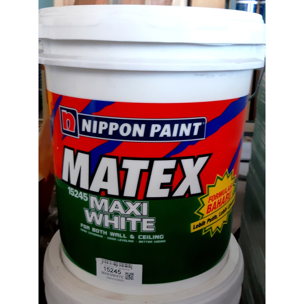 18 Liter Nippon Matex Emulsion Paint Maxi White 15245 18 Liter Nippon Matex Emulsion Paint Maxi White 15245
