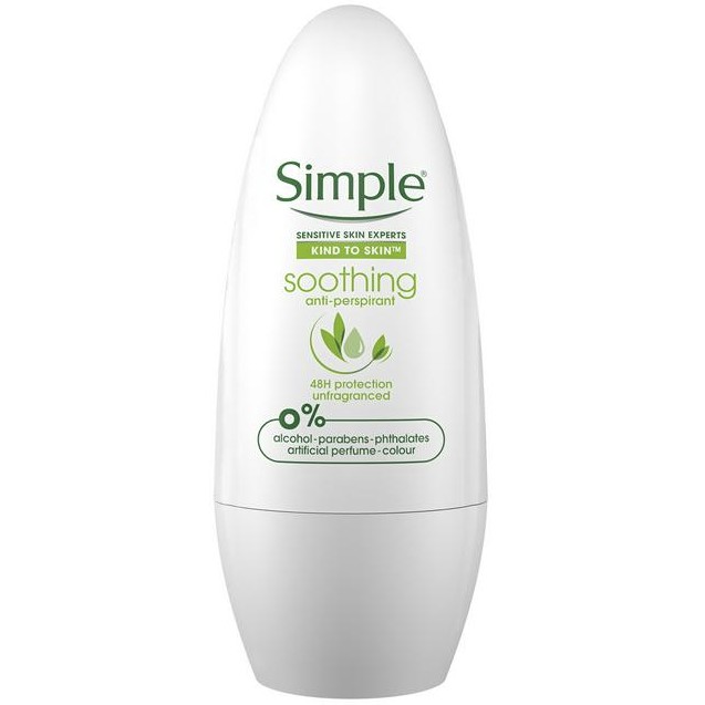 SIMPLE Soothing Anti-Perspirant Roll On 50ml | Shopee Malaysia