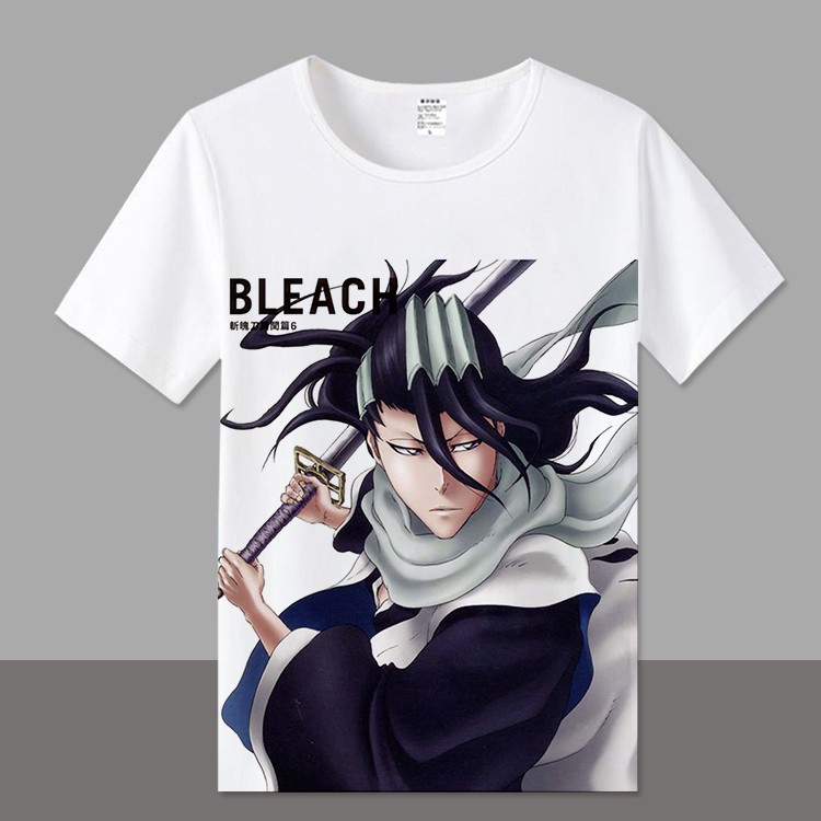 Bleach Bleach Kurosaki Ichigo Kuchiki Shirai Anime Anime Short Sleeve T Shirt Clothes Men Shopee Malaysia