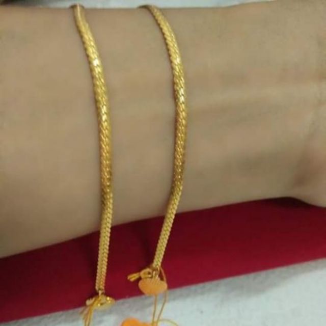 Rantai Tangan Snake Skin Emas 916 Rm190 Shopee Malaysia