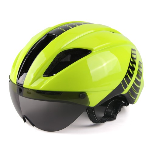 Details about  / Aero Helmet Time Trial Cycling Men Women Goggles Race Road Bike Lens M 57cm