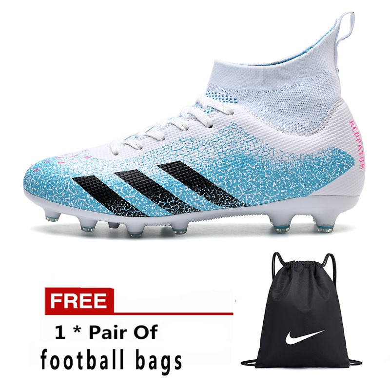 [MSW] Men's Soccer Boots AG High Top Spikes Long Spikes Kids Training