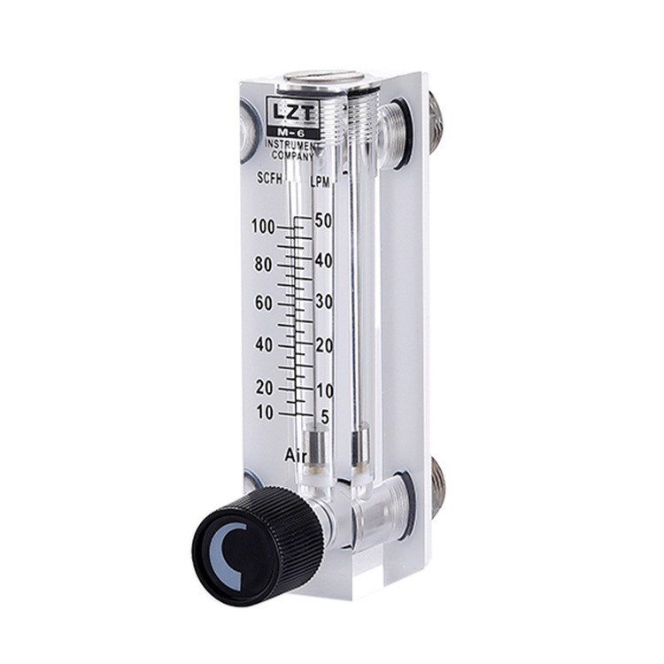 LZT6T Panel Liquid Flowmeter Air Flow Meter Rotameter water 220LPH 4