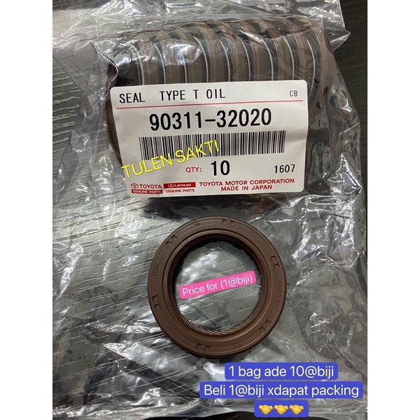 ORIGINAL TOYOTA HILUX KUN25 KUN26 CAMSHAFT OIL SEAL / LEVIN 4AGE AE101