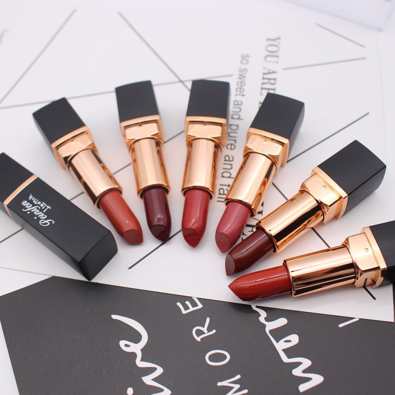 Rouge Lipstick网红同款口红不易掉色保湿不易沾杯润唇口红学生可爱唇釉正品套装 Shopee Malaysia