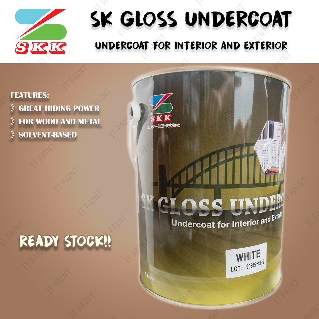 1 Liter SKK SK Gloss Undercoat for Wood Undercoat Cat Kayu Shopee