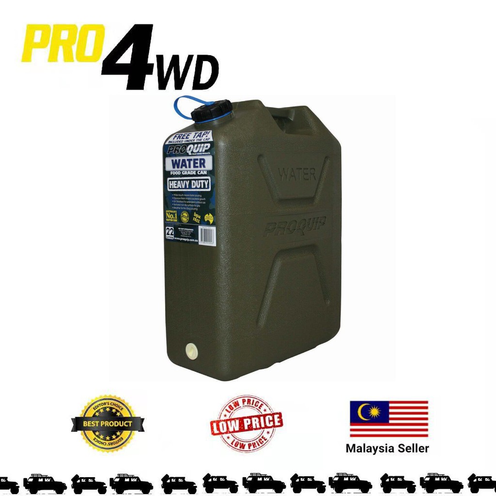 22L Wide Mouth Heavy Duty Water Jerry Can With Tap