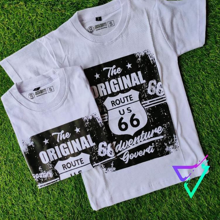 Wholesale Clothing T Shirt Distro Boys Goverti Tops T Shirts For Children Motif Route 66 White Shopee Malaysia