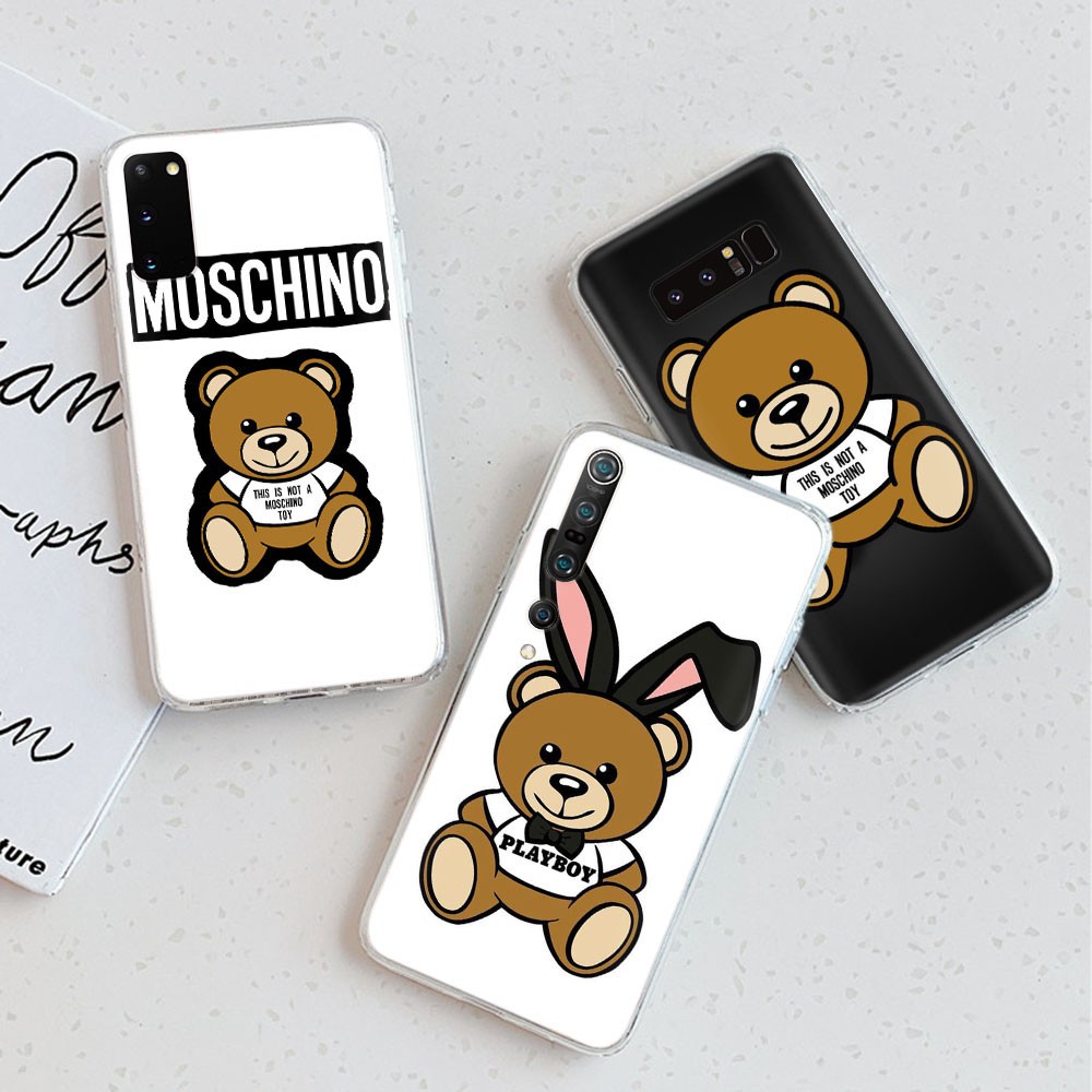 Tt145 Moschino Brown Bear Transparent Cover Soft Phone Case For Vivo V3 Max V5 V5s V7 V9 V11 V11i Pro Shopee Malaysia