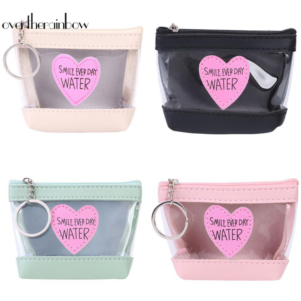 clear heart bag