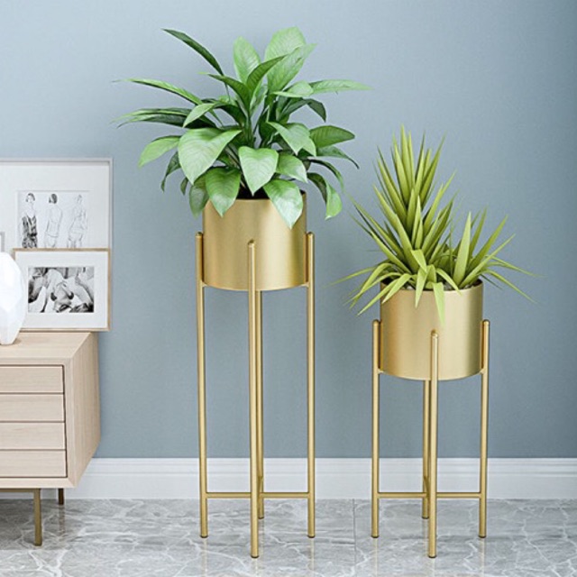 READY STOCK Pasu Bunga Cylinder Gold Vase With Stand Gold READY STOCK Pasu Bunga Cylinder Gold Vase With Stand Gold