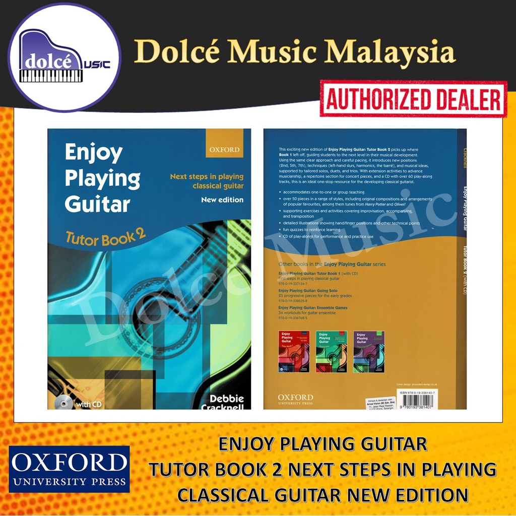 Oxford - Enjoy Playing Guitar Tutor Book 2 - Next Steps In Playing Classical Guitar - New Edition