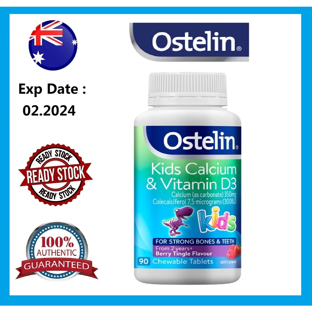 OSTELIN Kids Calcium & Vitamin D3 (90 Chewable Tablets) Shopee Malaysia