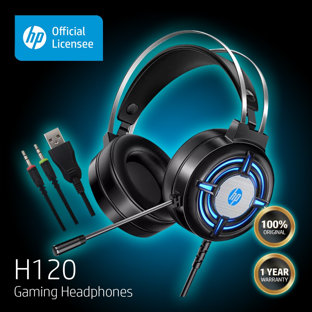 HP H120 H120G High Performance Gaming Headphones with Volume Control