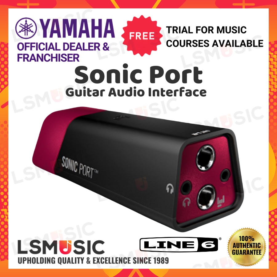 Line 6 Sonic Port Guitar Audio Interface iOS/Mac/PC Interface Guitar